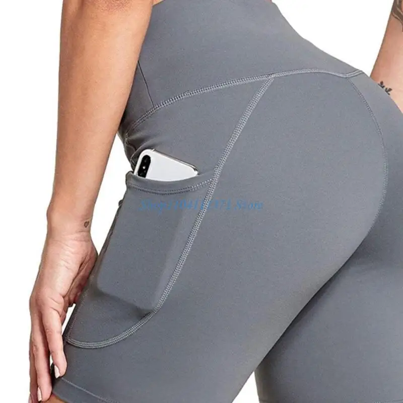 

P9FC Женские шорты для плавания с высокой талией, 5-точечные шорты для мальчиков с карманами для пляжа