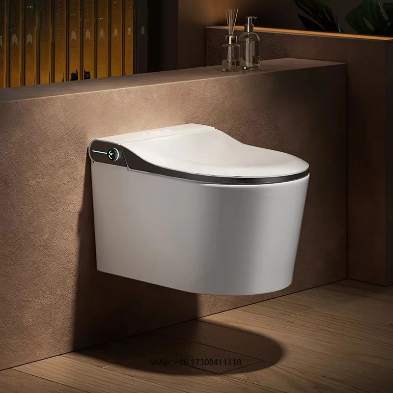 

Wall-Mounted Intelligent Toilet Bowl with Automatic Bidet