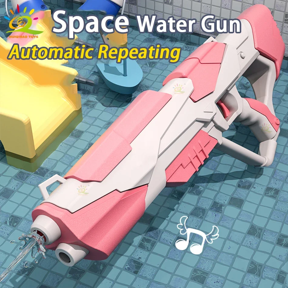 Space Electric Water Gun Launch Shield Hero Captain Water Fight Summer Beach Outdoor Fantasy Shooting Game Toy for Children Gift