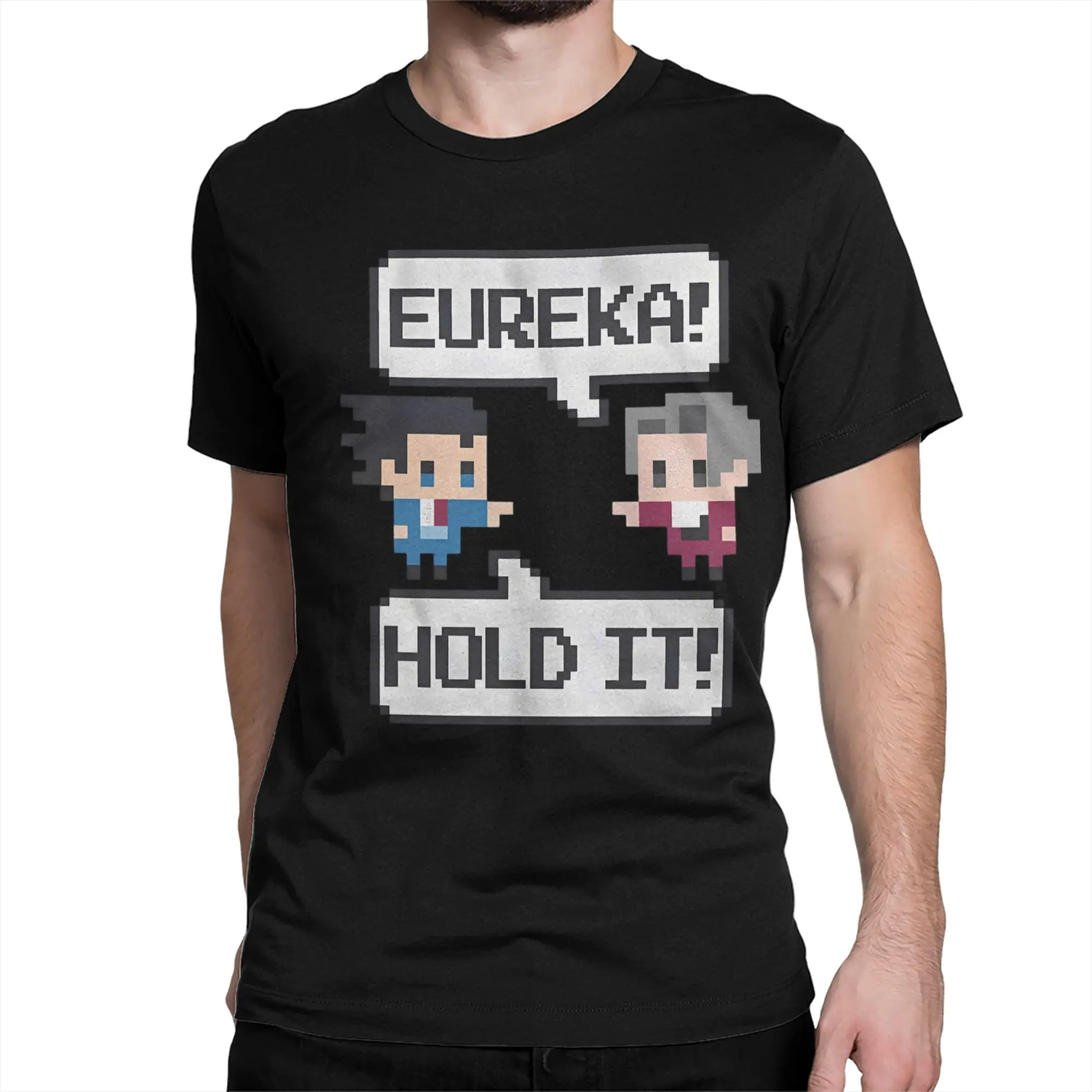 Ace Attorney Game T Shirts Men Women 100% Cotton Amazing T-Shirts Crew Neck Gyakuten Saiban Tee Shirt Short Sleeve Clothing Gift