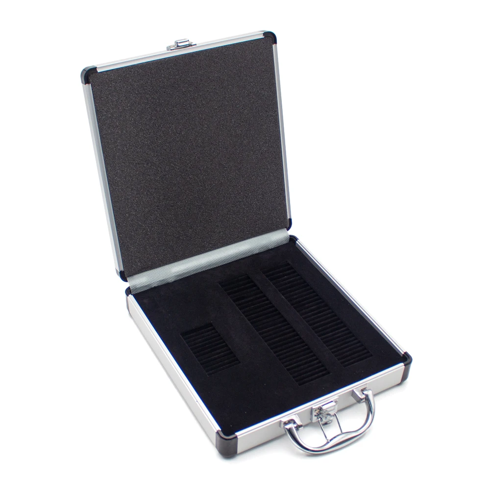Optometry Trial Lens Case - Aluminum Alloy Storage Box for 68 Lenses (240x225x55mm)