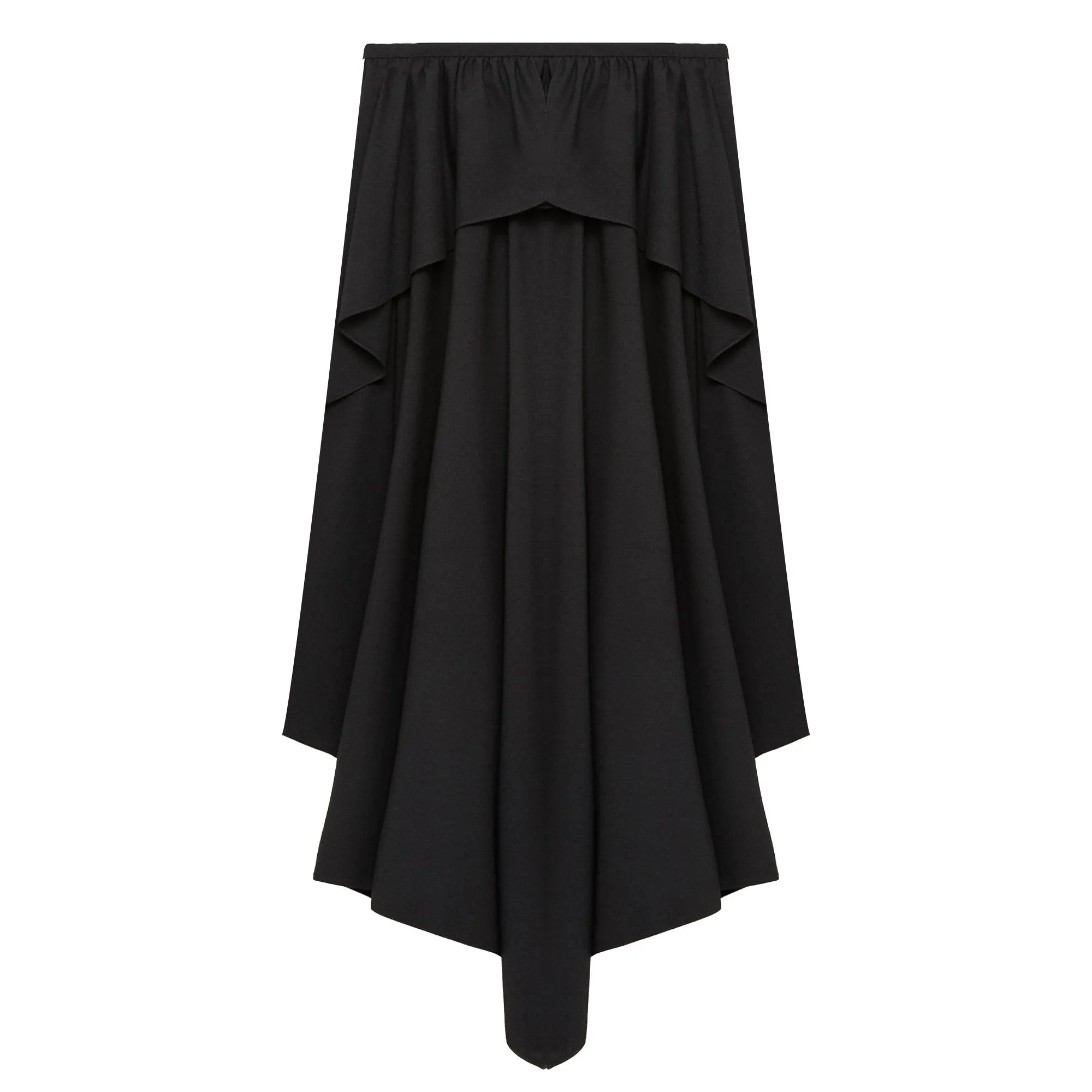 Top quality black wool blend women's skirt #Q2136