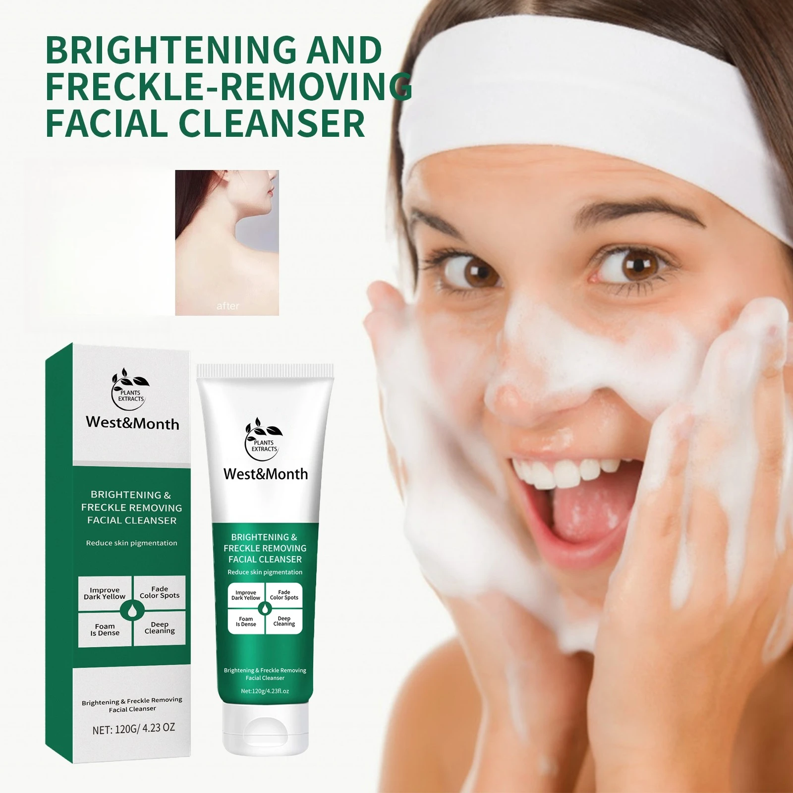 Brightening Cleanser Removes Dull Gently Moisturizes Facial Cleansing Brightening, Soft and Refreshing Daily Face Washing