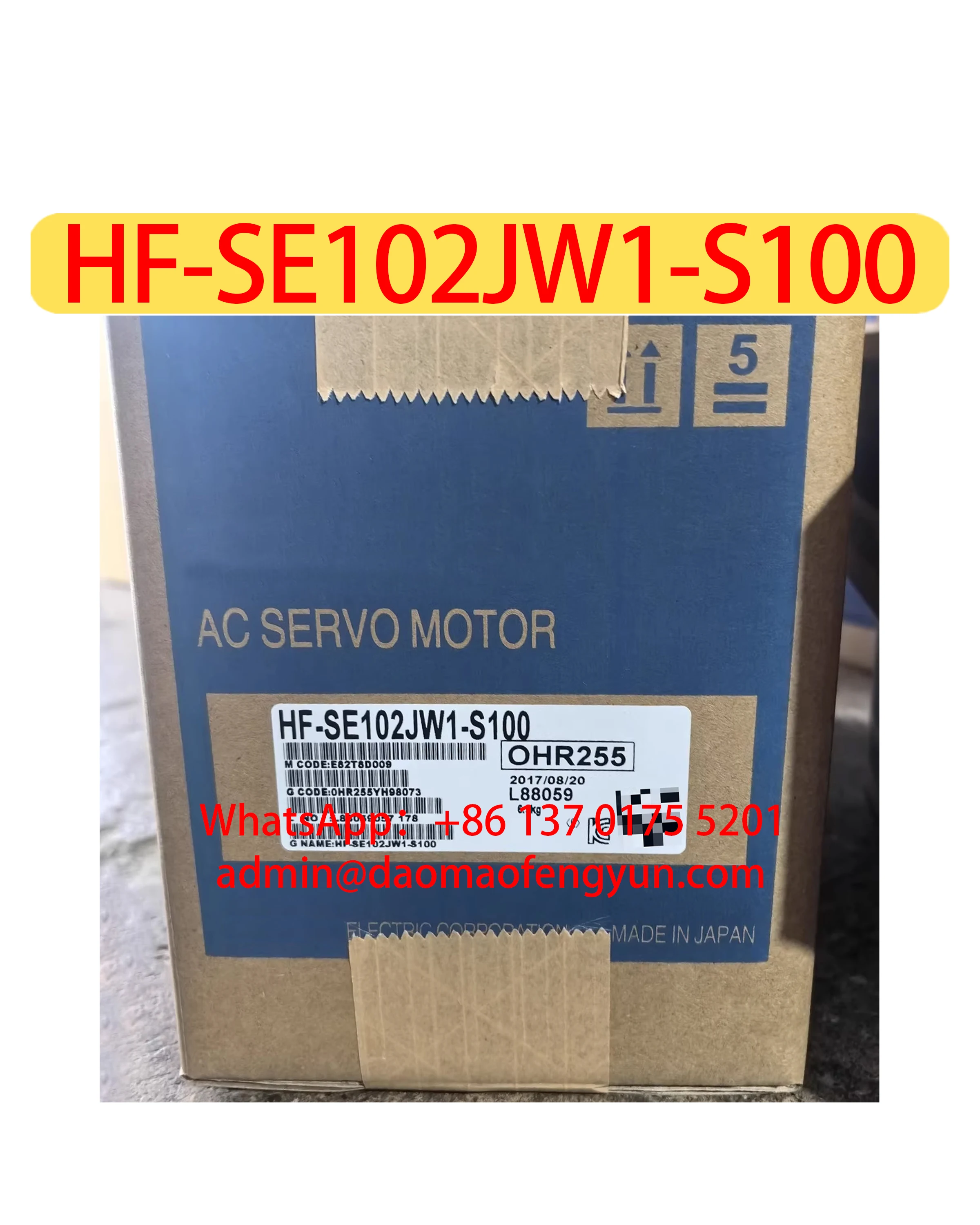 

HF-SE102JW1-S100 Brand New Servo Motor Original Genuine，Fast shipping