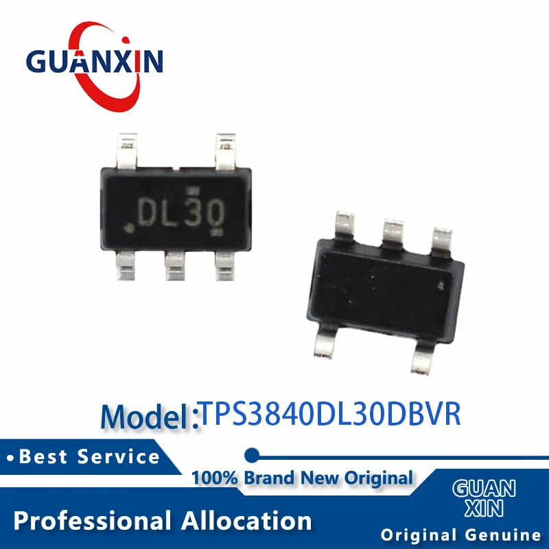 

100% New electronics TPS3840DL30DBVR SOT23-5 Marking DL30 TPS3840