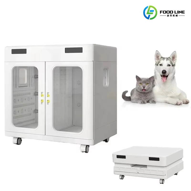 Large Capacity Folding Pet Drying Box Automatic Dog Hair Dryer Double Door Large Drying Box Smart Dog Hair Dryer Customized