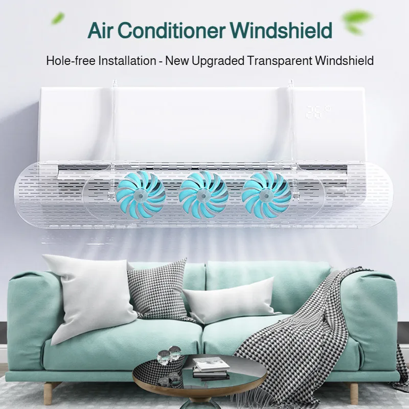 【Dia addio al costo per dirigere l'aria fredda】 Ventilatore per condizionatore d'aria a ventosa/Sufferano il vento freddo Protezione antivento per neonati e bambini piccoli