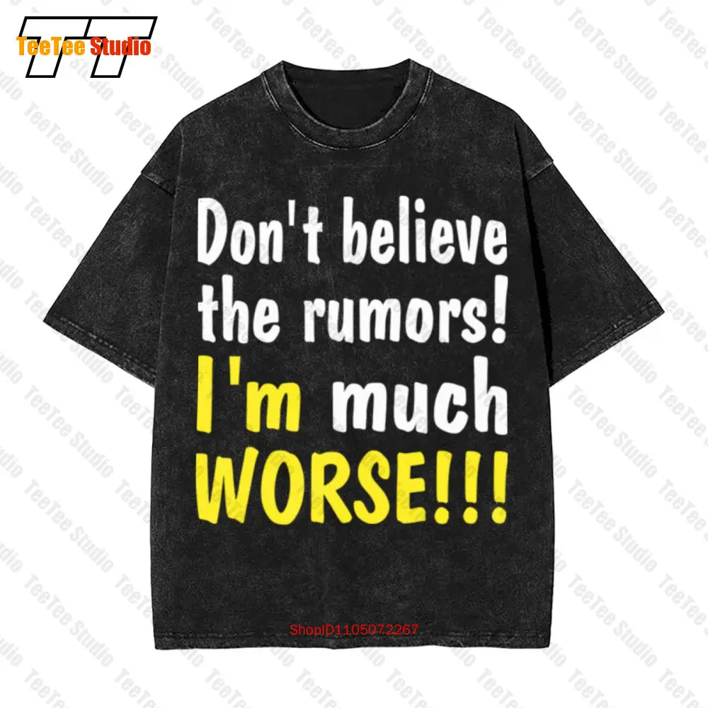

Don T Believe The Rumors 100% хлопковая винтажная футболка большого размера F BIF4