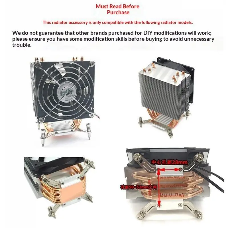 CPU Heat Sink Mount Bracket Durable Radiator Backplane Accessory for 2011 X99 X79 Desktop Computer Upgrade