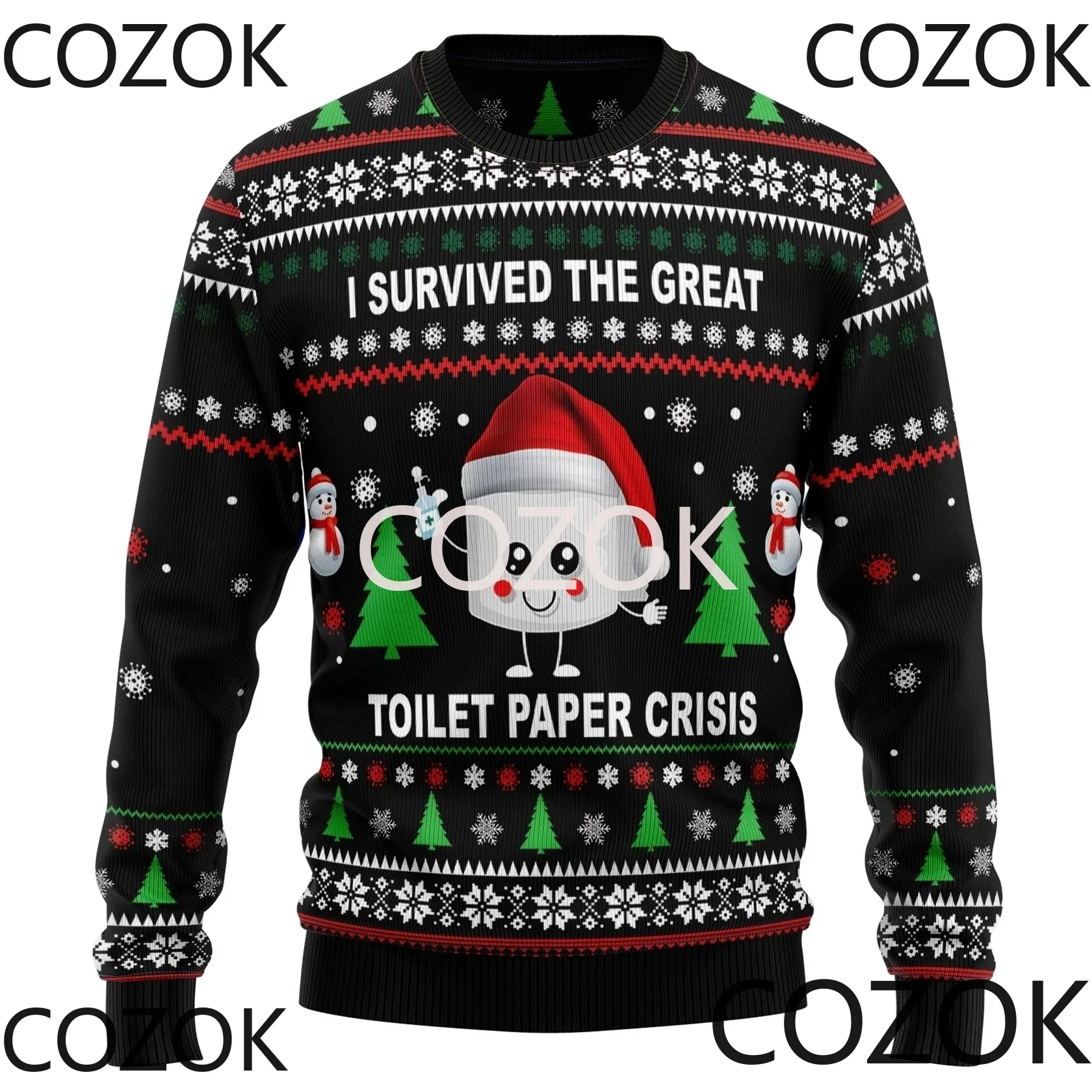 

Cute Christmas Sweater 3d Printed Sweatshirts for Men and Women Pullovers Harajuku Unisex Tops