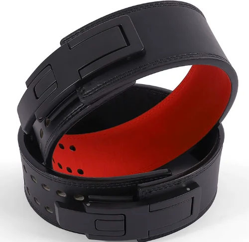 Imagen 2 del producto Cinturón de cuero de vaca para levantamiento de pesas, Fitness, fuerte tracción, entrenamiento en sentadillas, soporte de cintura de cuero, levantamiento de culturismo, gimnasio, levantamiento de pesas