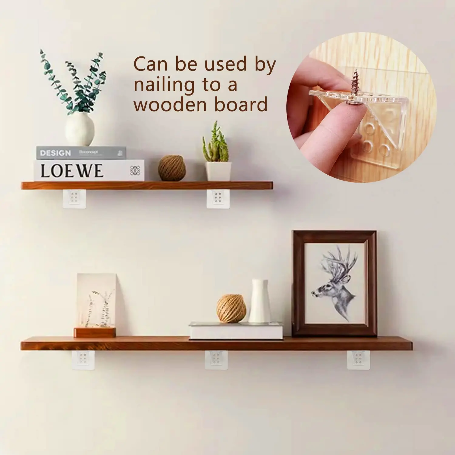 1/2PCS Shelf Support Adhesive Pegs Closet Partition Bracket Cabinet Support Clips Wall Hanger Sticker For Kitchen Bathroom
