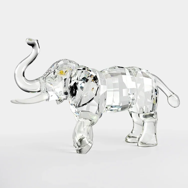 Sparkling Stylish Modern Tabletop Decorations Large Size Crystal Elephant Souvenirs  Animal Crafts