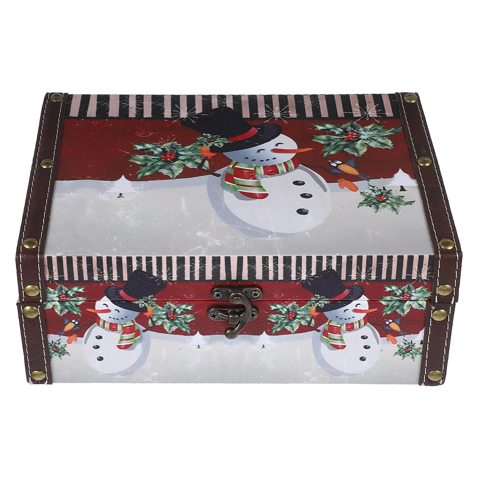 

Storage Box Christmas Snowman Cookie Jar Containers Jars Kitchen Canisters with Cover Household Cookies Tin Boxes Decorations