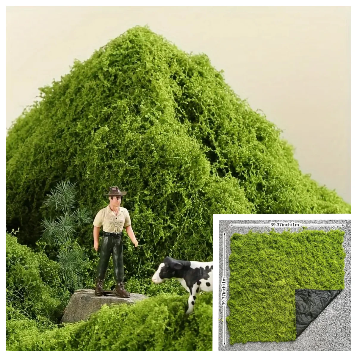 Artificial Moss Landscape Bionic Lawn False Moss Micro Landscape Layout Lawn Bonsai Pottery Paving Landscape Outdoor Indoor