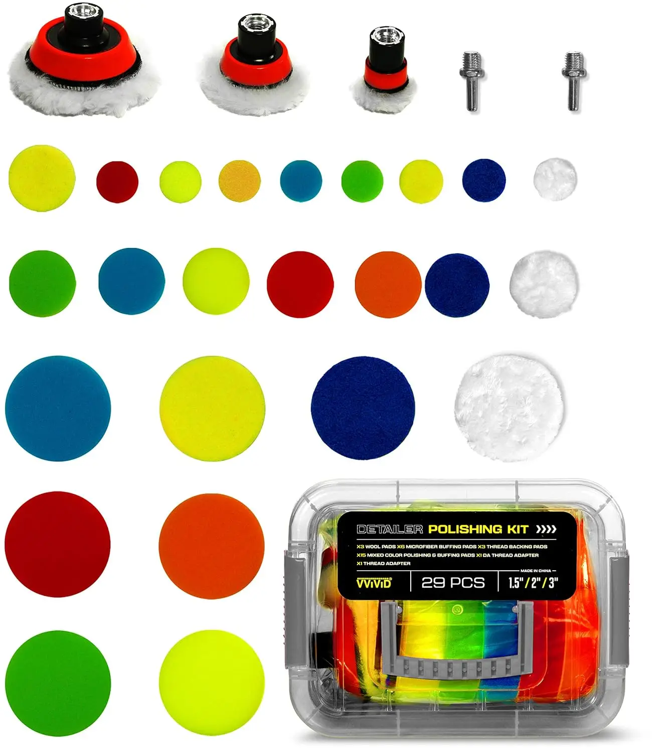 29Pcs 3In/2In/1.25I…