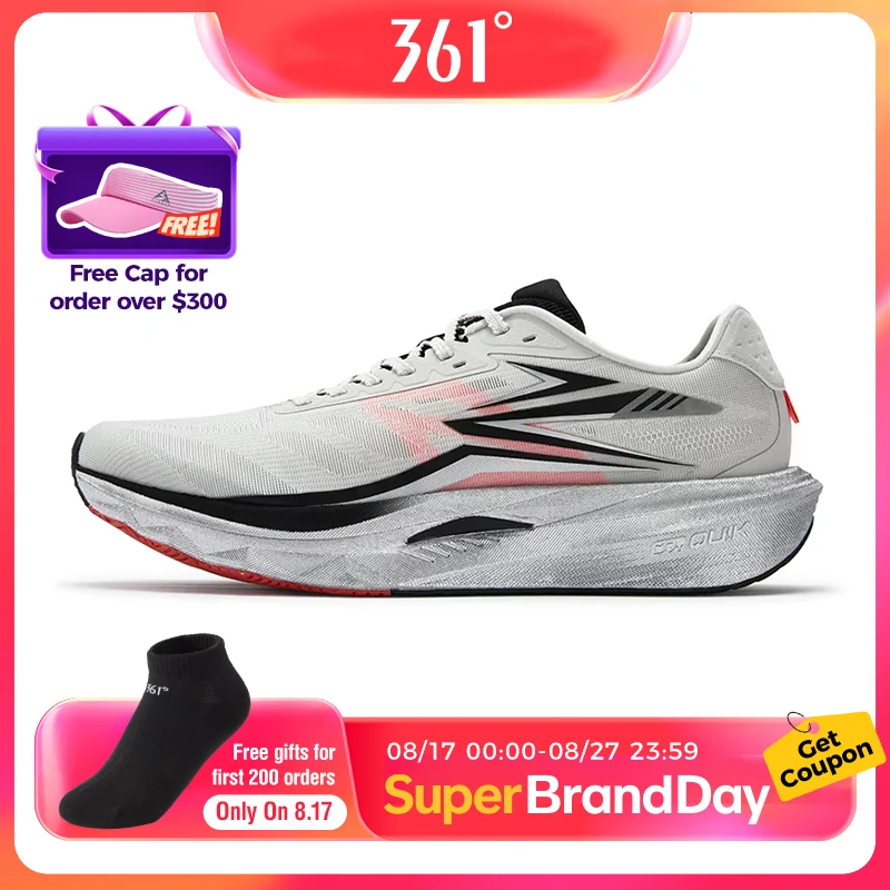 361 Degrees Steed 2026 New Professional Men Marathon Training Shoes Lightweight