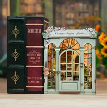 Cutebee DIY Miniature House Book Nook Bookshelf Insert Dollhouse Model ...