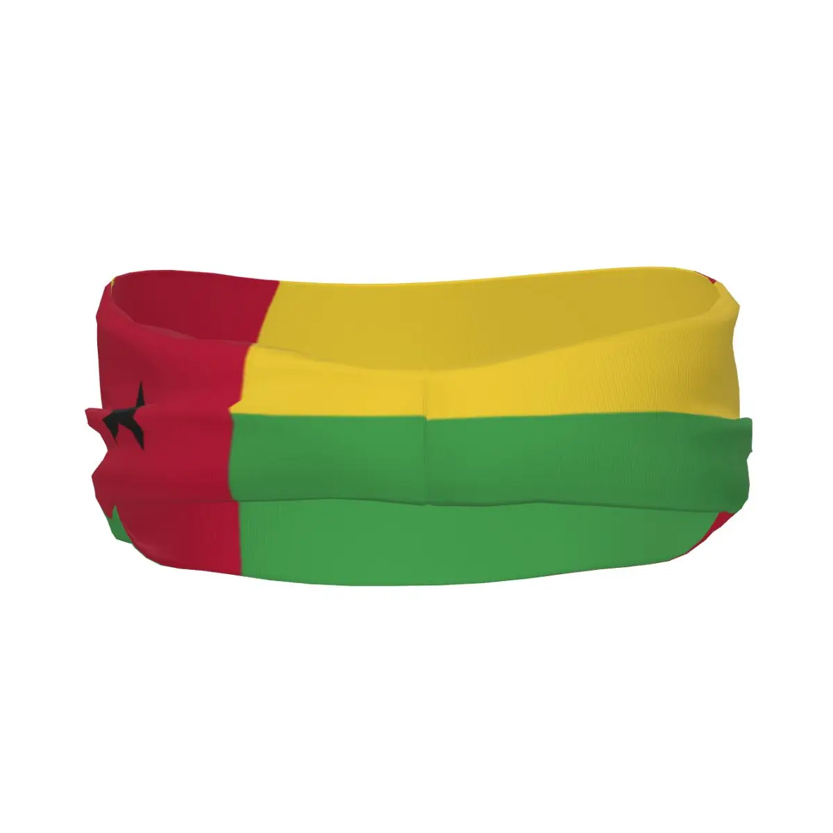 Custom Guinea-Bissau Flag Sport Headbands for Women Men Stretchy Moisture Wicking Gym Sweatband