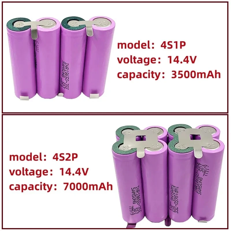 LIKEKALA 18650-35E لتقوم بها بنفسك بطارية ليثيوم أيون حزمة 3S 4S 5S 6S 11.1V 14.4 18V 25.2V 3500mAh 7000mAh لبطاريات أداة الطاقة