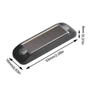 Mini-LED von Solarenergie Warnwarnung leichte Sicherheitssicherheits Sicherheitssicherung Wireless Alarm Anti-Lehrer-Pflegelampe, die Schaufensterpuppe Alarmlampe fladet 6 Hauptverkäufe Anti -Diebstahl -Lampe - №3