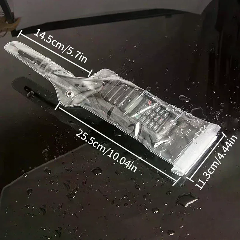 Портативный водонепроницаемый непромокаемый чехол для рации Baofeng, защитный чехол для двусторонней радиосвязи
