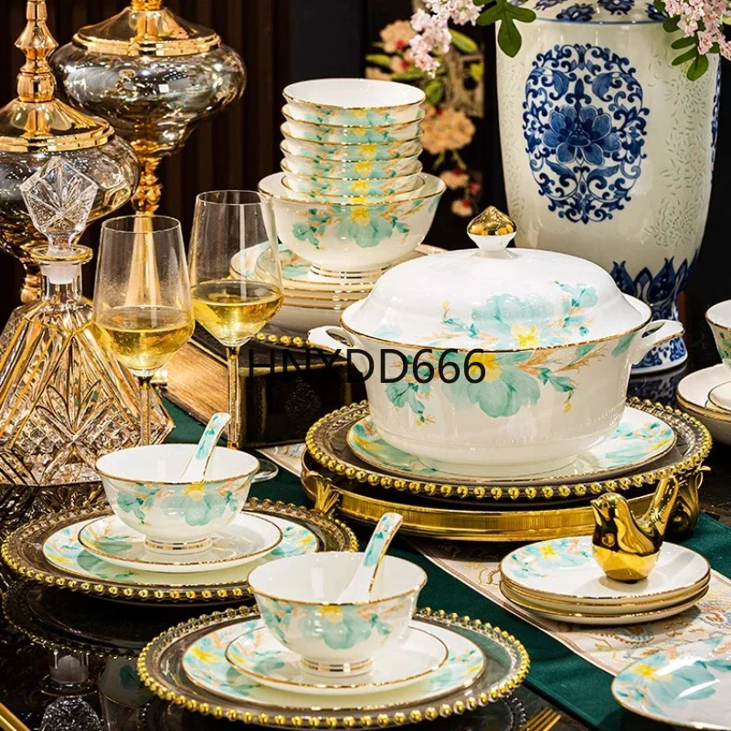 luxurious full earthy game complete tableware dinner set for person porcelain  dishes sets dinner set 24 pieces