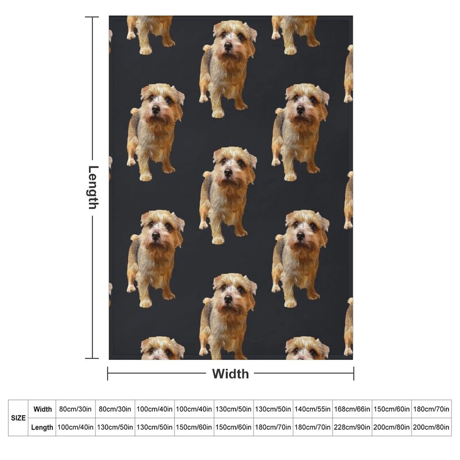 Norfolk Terrier Throw Blanket couch cozy soft plush fuzzy picnic outdoor blanket