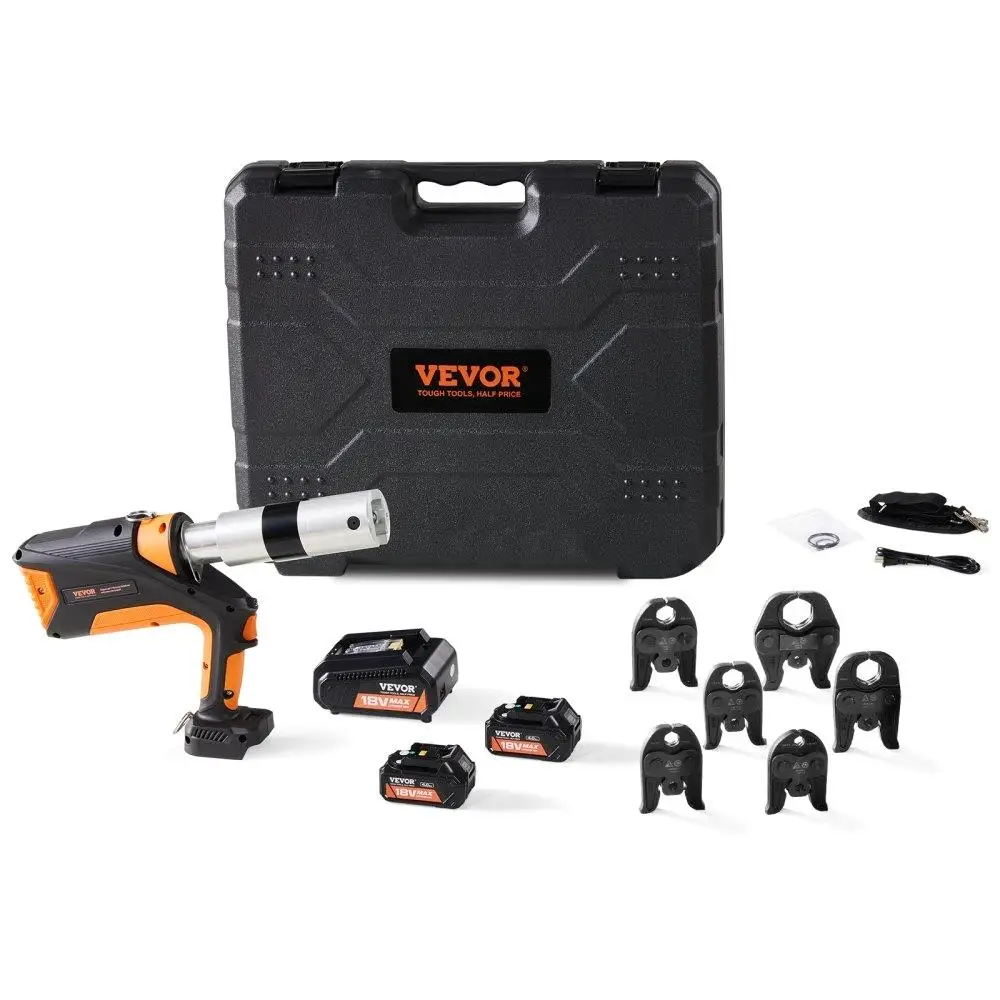 

for 1 V Electric Pipe Crimping Tool for 1 /2 to 2 Stainless Steel Copper PEX Pipes 360 Degree Rotation Automatic Crimper with