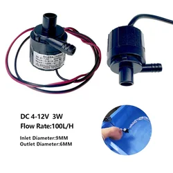 DC 4-12V 100L/H Mini Brushless Motor Submersible Water Pump Solar Ultra Quiet Aquarium Circulating Ornamental Fountain Pump