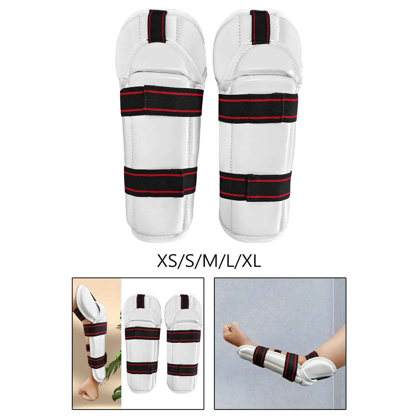 Taekwondo Arm Shin Guards Forearm Elbow Guards Taekwondo Shin Protector Padded for Kickboxing Muay Thai Arts Mma Boxing