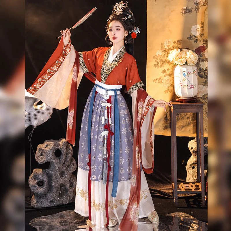 Hanfu Dress Women Ancient Chinese Hanfu Sets Female Fairy Hanfu Folk Dress Tang Dynasty Princess Party Outfit Cosplay Costumes