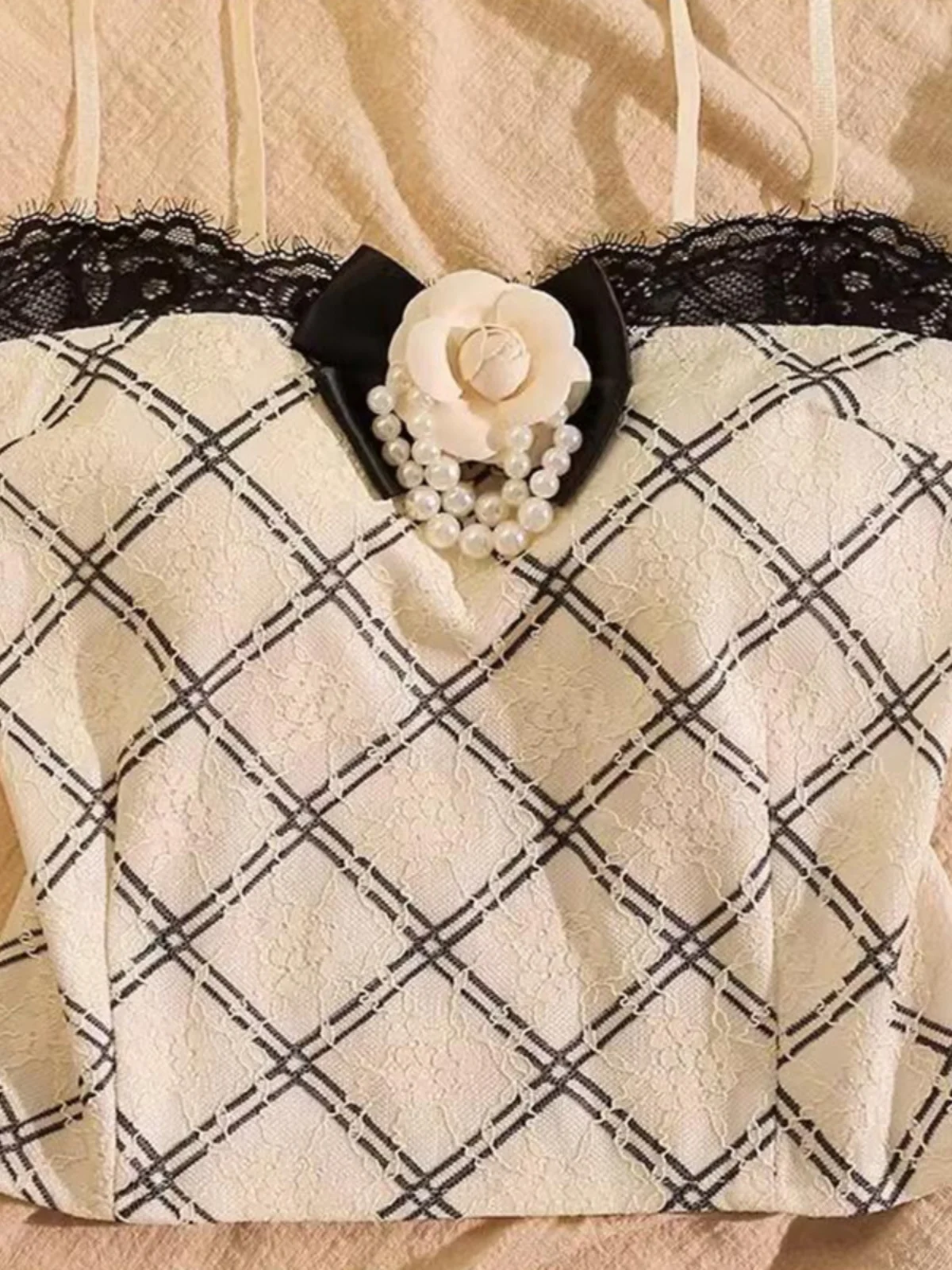 

Women's Lace Trim Csole Tank Top Bra Combo Slim Fit ort Length Commute Sle Faion Inner Wear Autumn Winter Base Layer