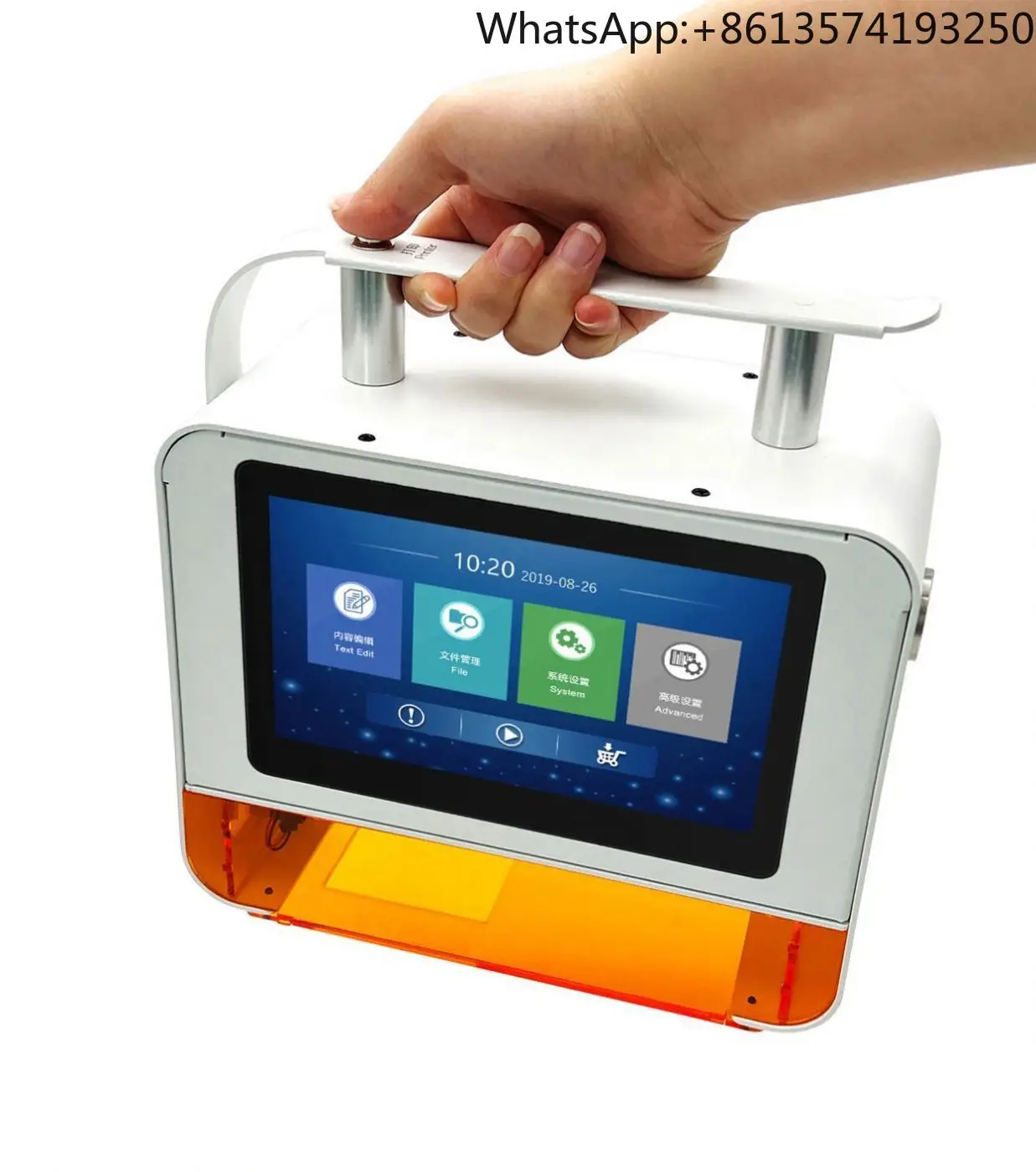 

High Efficiency Handheld Fiber Laser Marking Machine Metal logo Laser Printer Portable Permanent Coding Machine