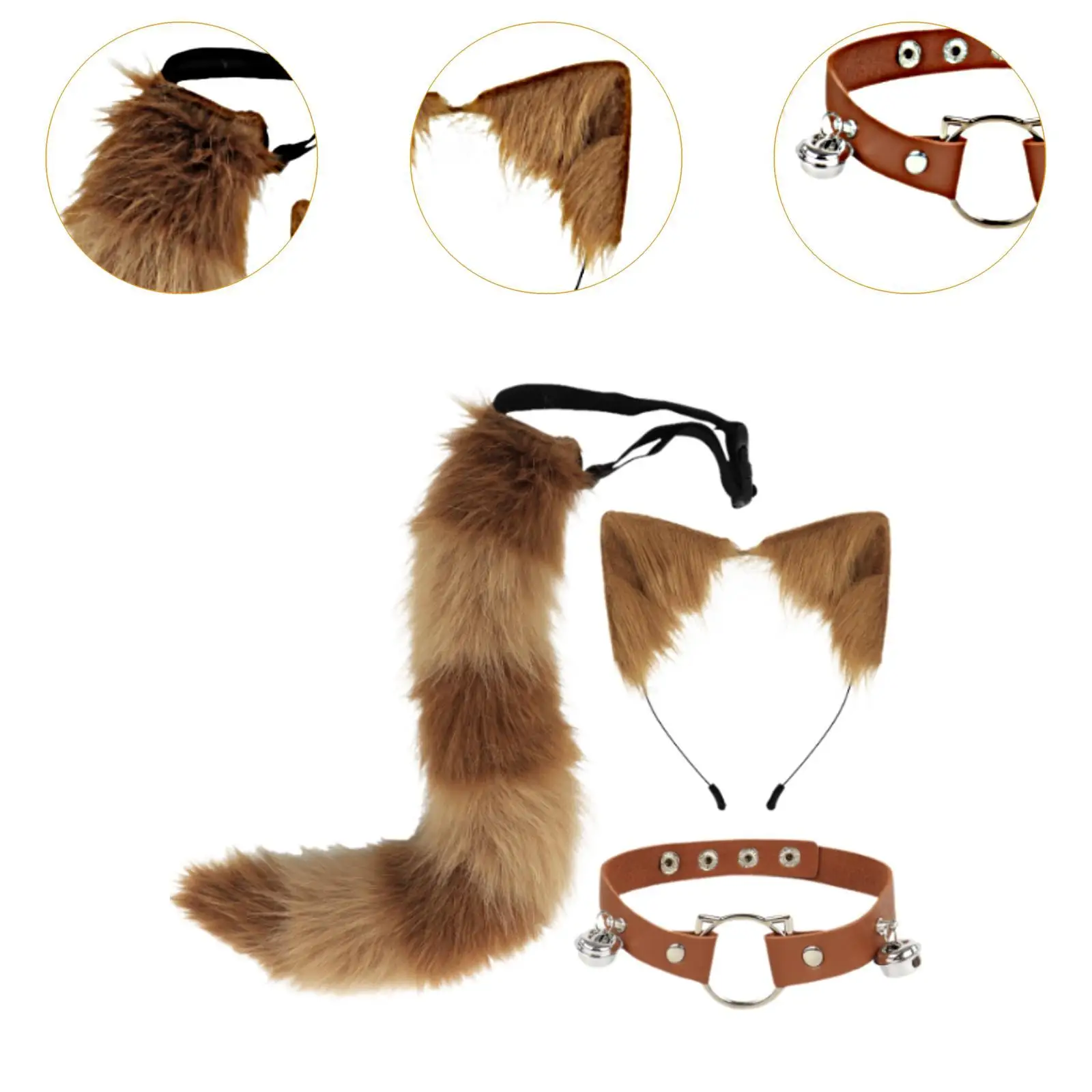 ชุดคอปกหูและหาง ชุดแต่งกายแฟนซีสร้างสรรค์สำหรับงานแสดงบนเวทีงานคาร์นิวัล