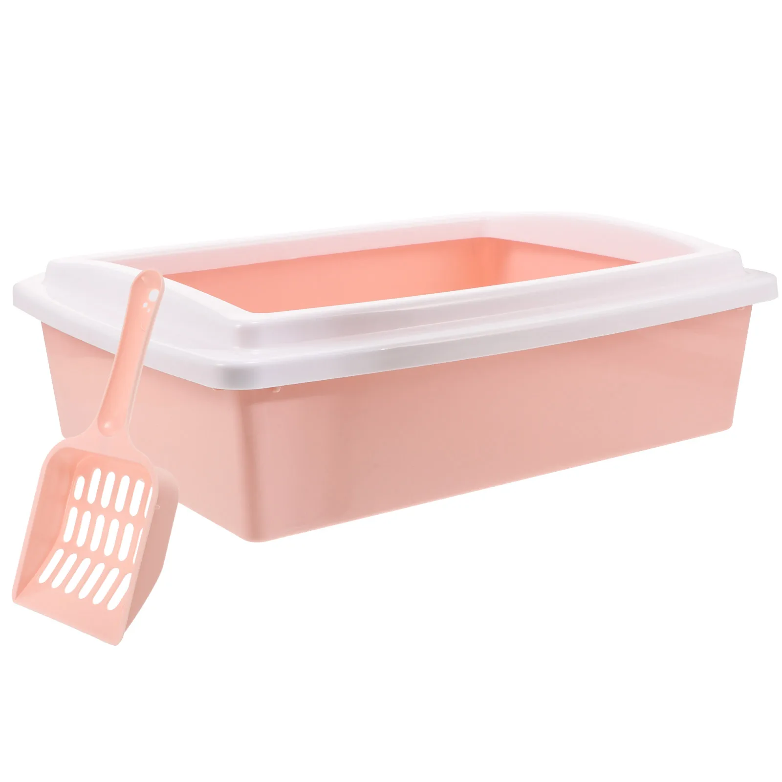 

Open Large Capacity Spacious Pet Toilet Durable Pp Material Anti-Splash Easy Cleaning With Scoop Small Animal Tray