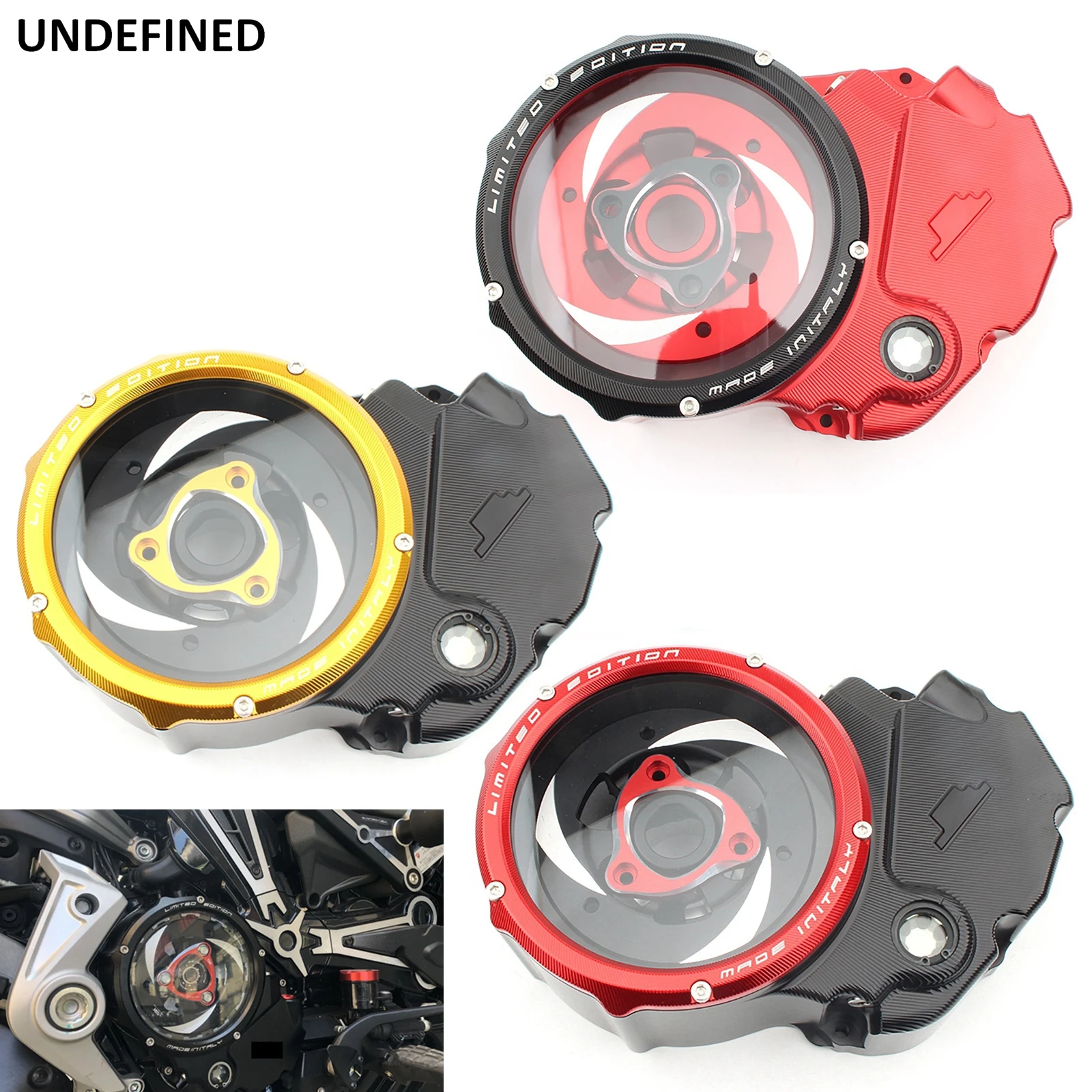 

Motorcycle Clutch Cover Spring Retainer Engine Clear Pressure Plate For Ducati Xdiavel X Diavel 1200 1260 Multistarda ENDURO