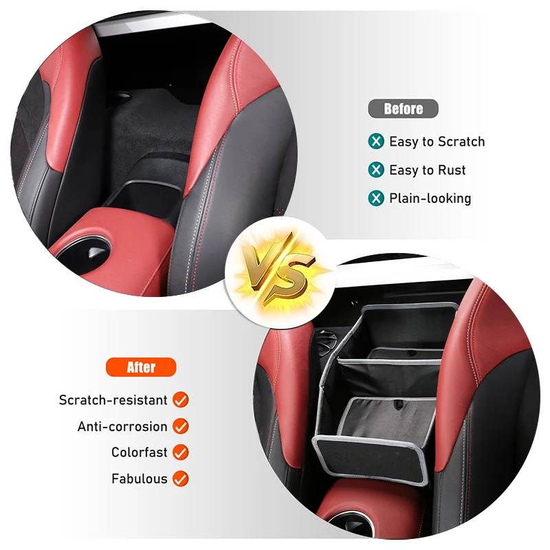 Car Central Control Armrest Box Storage Bag For Toyota GR Supra A90 2019-22 Multi-Function Seat Middle Storage Box Oxford cloth