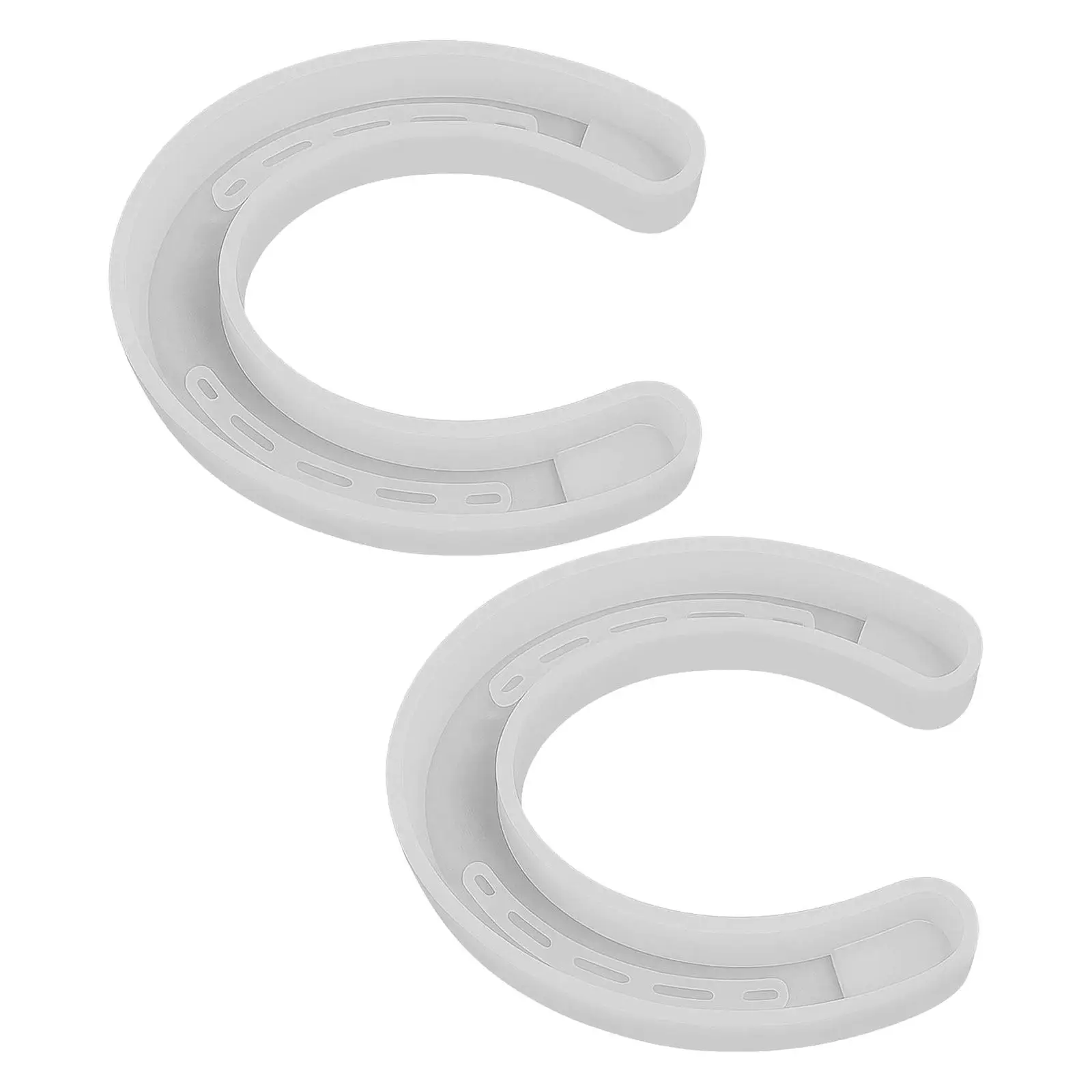 

2Pcs Horseshoe Silicone Mold Easy Release Flexible Resin Candy Fondant Cake Decoration Mold Small DIY Craft Jewelry Making