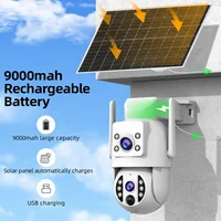 JOOAN 4K Solar Security Camera Wireless Outdoor Dual Lens Solar IP Camera PIR Human Detection Night Vision Battery CCTV Camera 2