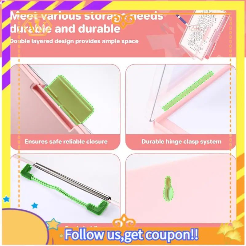 

Latest-Clipboard A4 With Storage Compartment,Folder Breastfeeding Clipboards Side Opening Portable Writing Clipboard