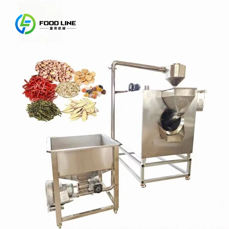 Custom Hot Air Tumble Roaster Rotary Drum Baking Machine for Coffee Pepper Seeds Wholesale Customers Welcome Deal