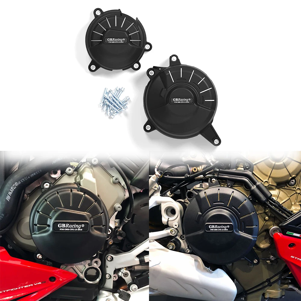 

For Ducati Streetfighter V4 & V4 S 2020-2022 Engine Protective Cover carbon-look