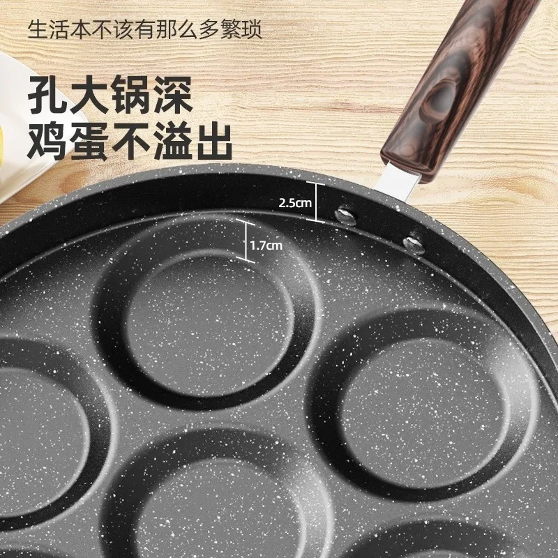 A mold for making egg dumplings and frying eggs in a frying pan. A special omelet for poached eggs. A commercial porous egg