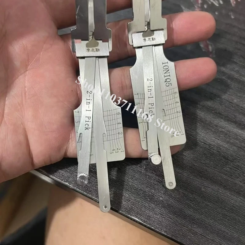 KK12 2-in-1 Pick Decoder Auto Automotive Picking IONIQ5 IONIQ6 LISHI 2-IN-1 Lock Pick e Per Hyundai Ioniq Tucson Picking Tool