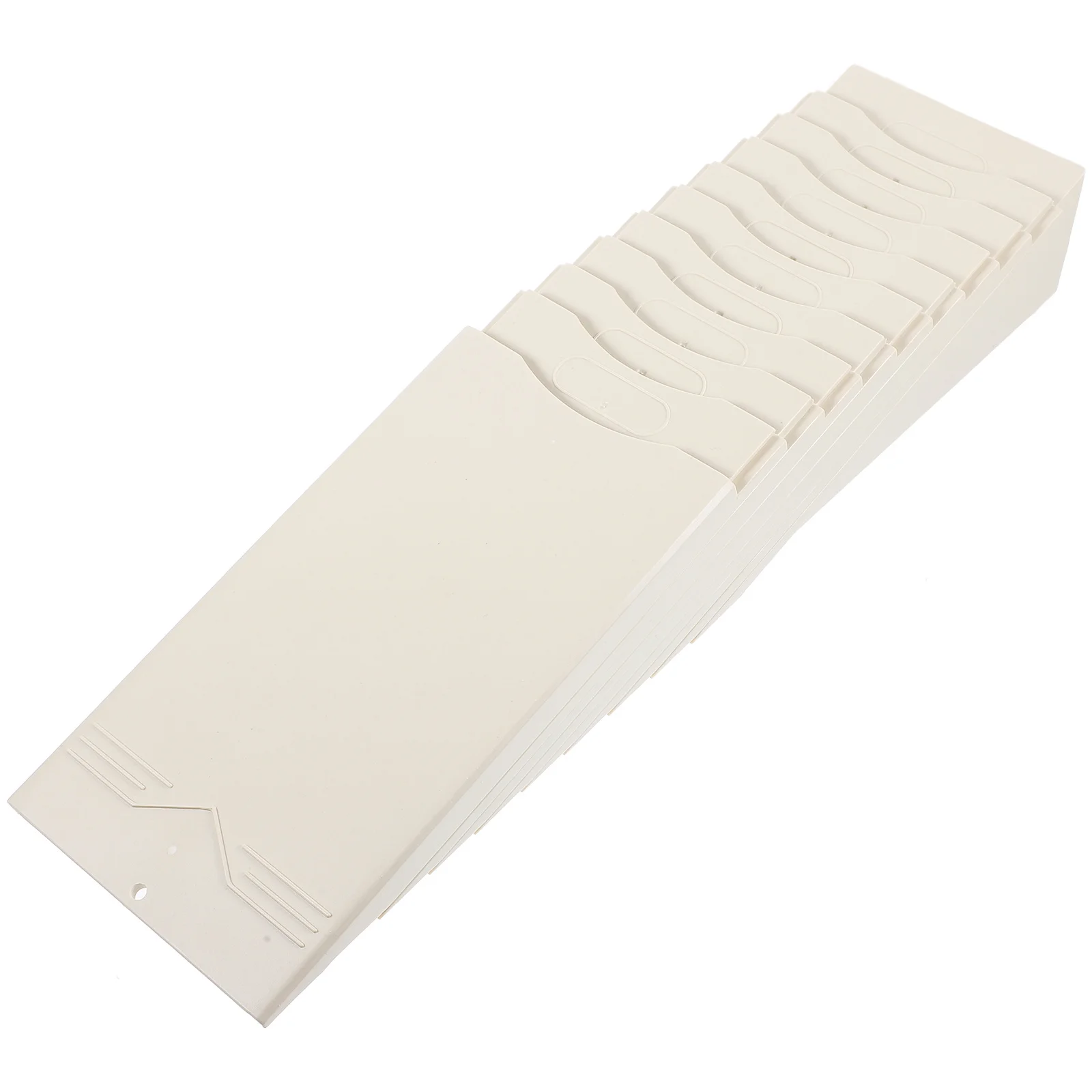 

1pc Plastic Time Cards Holder Rack Multi-Grid Card Slot Organizer For Office Warehouse Storage Labels Management