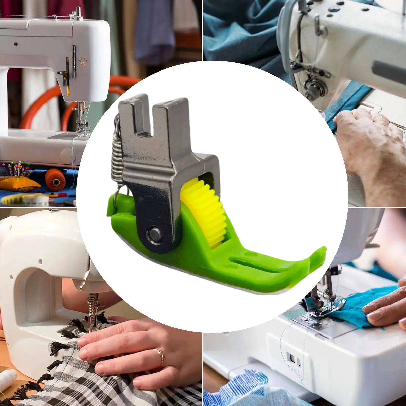 New model flat car zipper roller presser foot press topstitch small presser foot roller narrow wheel sewing machine accessories