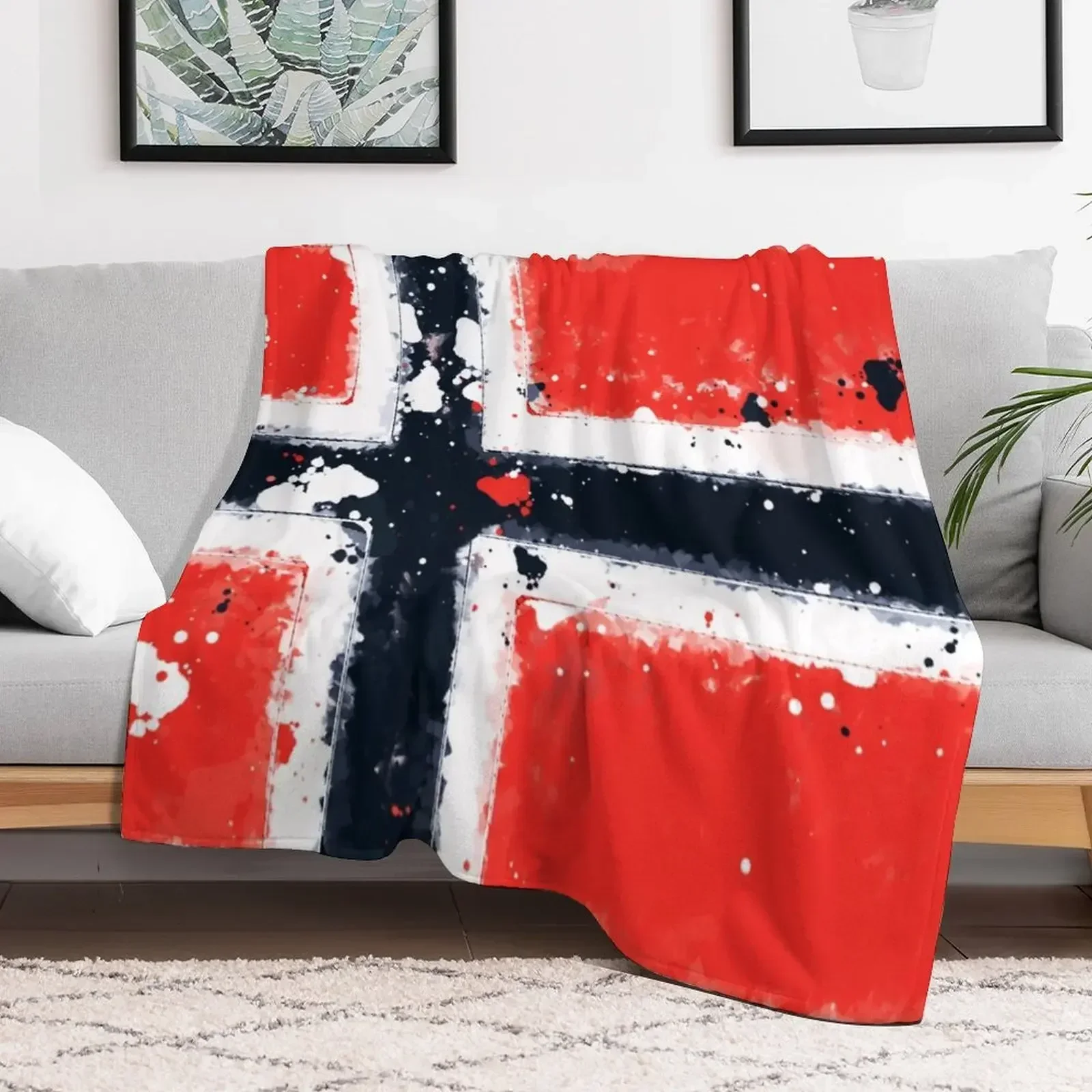 

Norway Grunge Flag Throw Blanket Blankets Sofas Of Decoration Plaid on the sofa Blankets Cute Plaid Hairys Winter beds Blankets