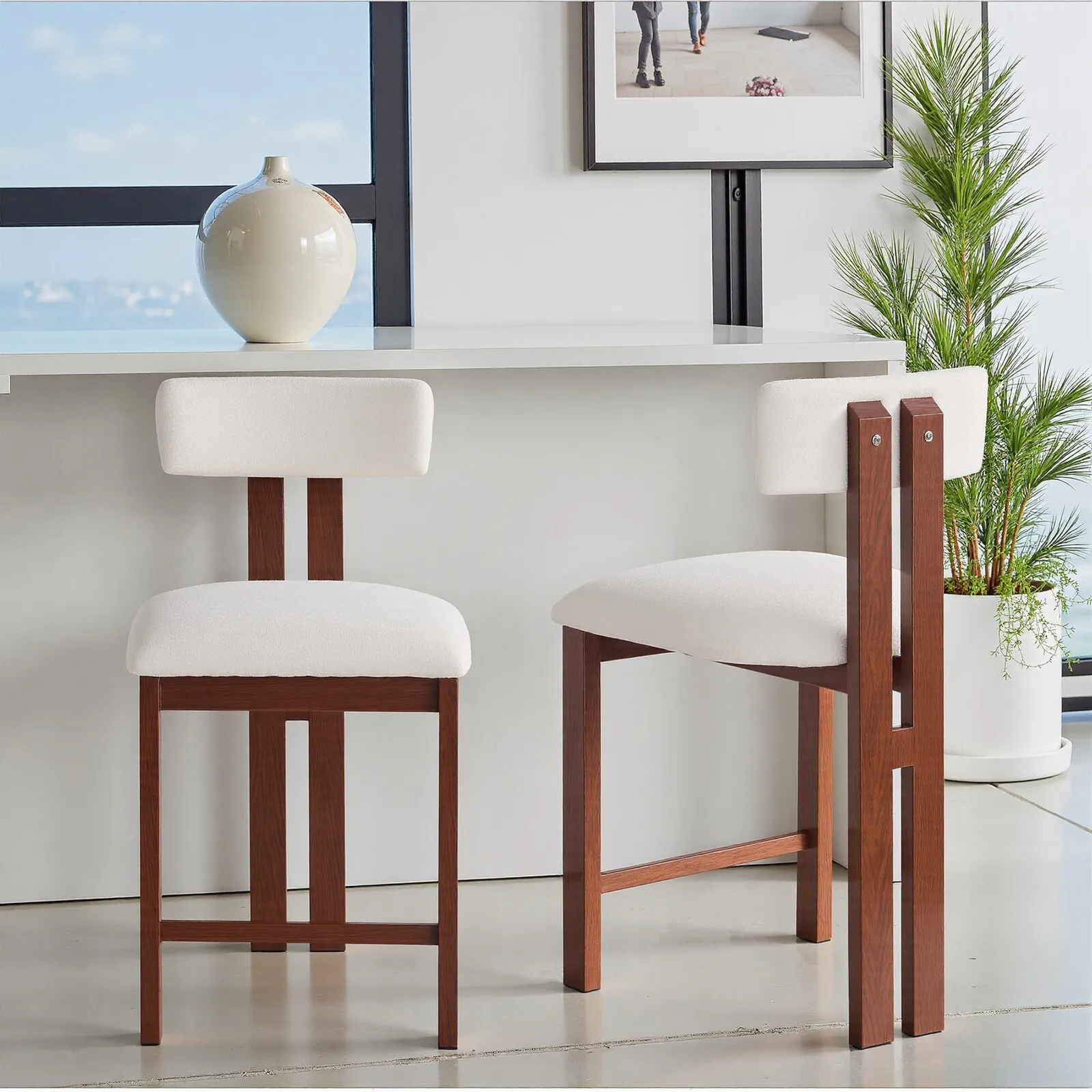 

Durable & Stylish Barstool for Dining Room Counter Barstools, Set of 2