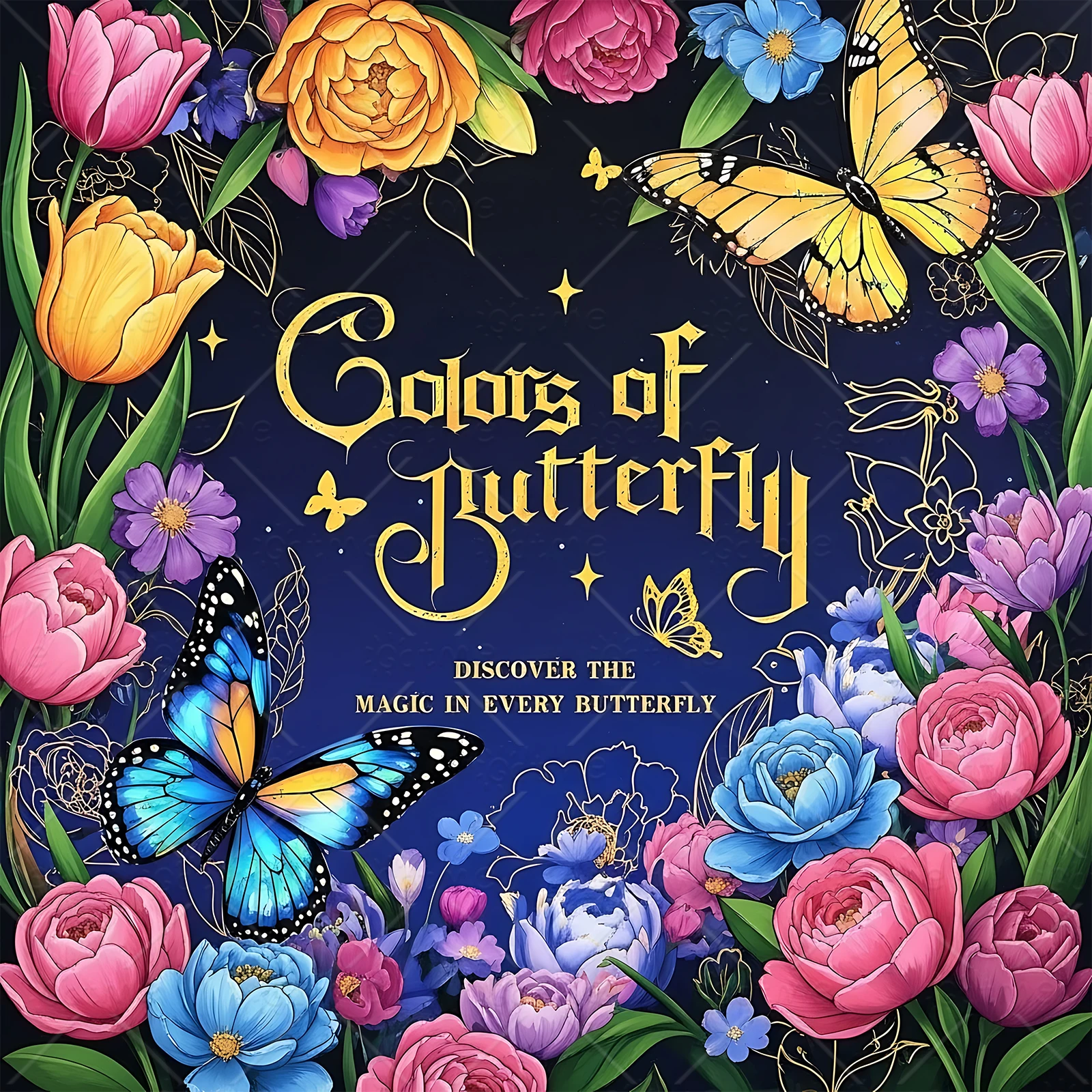 The Color of Butterflies Coloring Book for Adults Featuring Cute Cozy Daily Activities for Relaxation (Cozy Spaces Coloring)